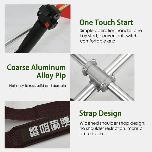 7IN1 Petrol Pole Chainsaw Brush Cutter Whipper Snipper Hedge Trimmer 52CC & 62CC