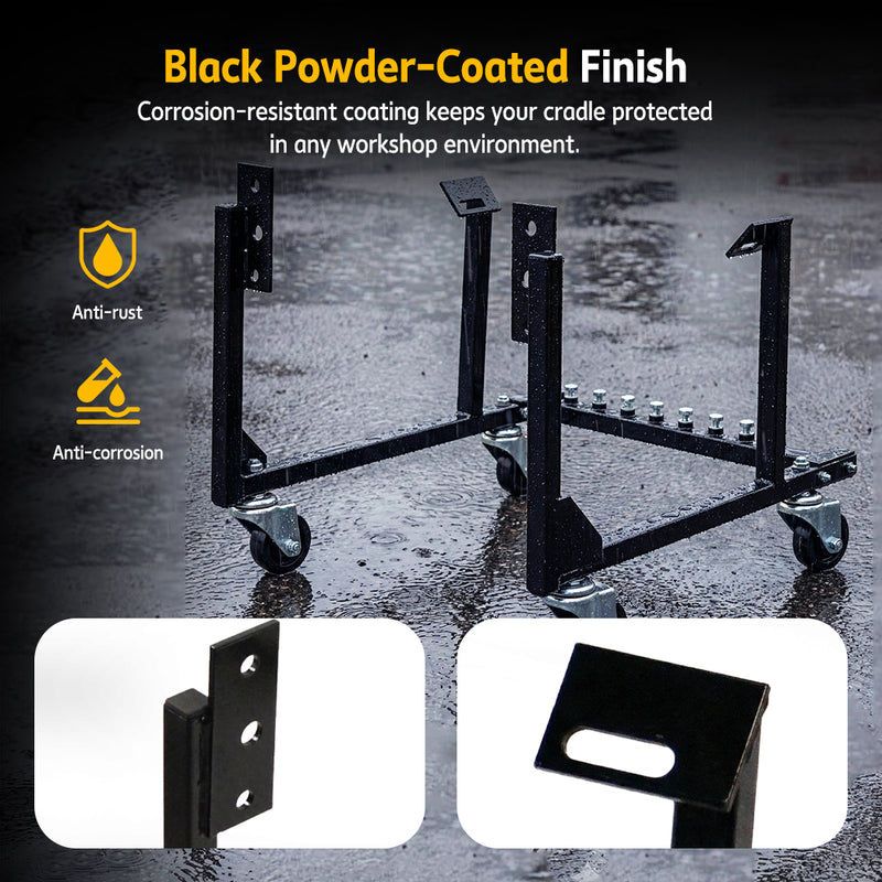 Load image into Gallery viewer, PORIYA Engine Cradle Complete With Wheels compatible with Holden/Chevy LS Engine

