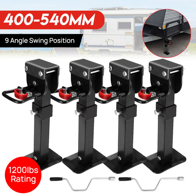 Load image into Gallery viewer, PORIYA 400MM Caravan Drop Down Corner Legs Trailer Steel Legs 1200LBS 2400LBS 2/4PCS
