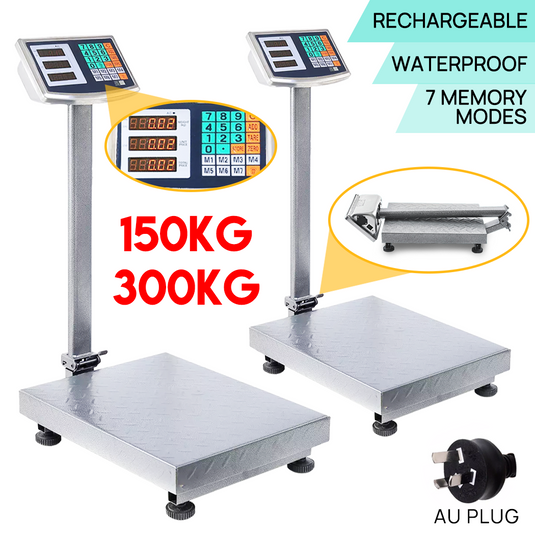 PORIYA Electronic Digital Scale Shop Platform Kitchen Scales Commercial 300 /150/ 40KG