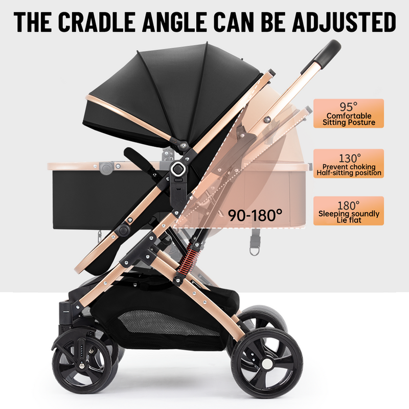 Load image into Gallery viewer, PORIYA Baby Pram Stroller Car Seat 3 in1 Foldable Kid Bassinet Newborn Travel Pushchair
