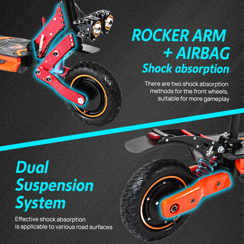 Load image into Gallery viewer, 4000W Dual Motor Electric Scooter 75KM/H 60KM Foldable Adult Off Road E-Bike
