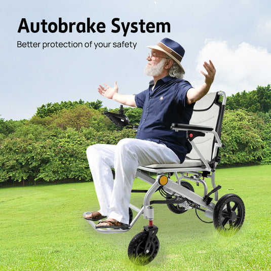 16.5KG Electric Wheelchair Lightweight Foldable Lithium Power Aluminium Portable