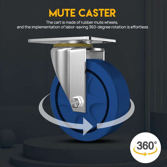 PORIYA 150KG Folding Platform Trolley Hand Cart Heavy Duty Hand Truck Foldable Dolly