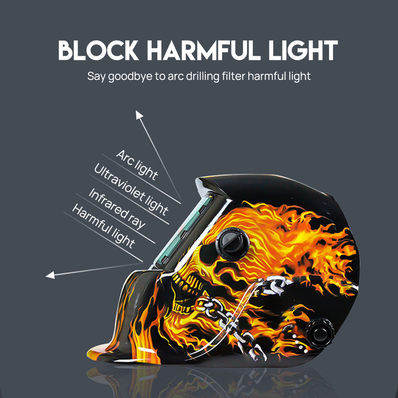 Load image into Gallery viewer, PORIYA Solar Helmet Auto Darkening Welding Welder Lens ARC TIG MIG MAG Large View
