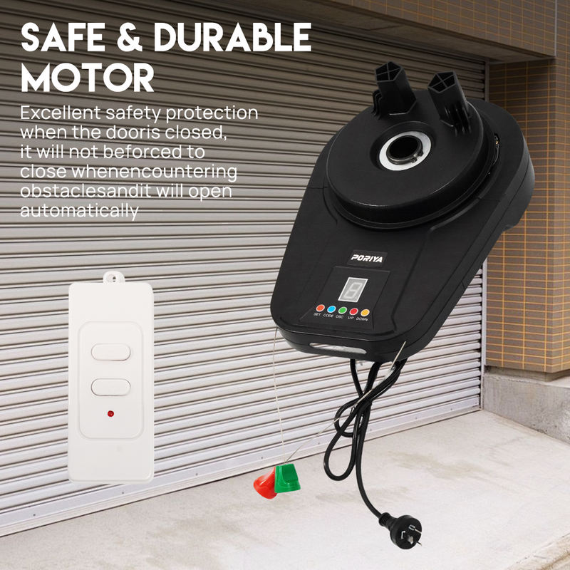 Load image into Gallery viewer, PORIYA Automatic Roller Door Opener Smart Garage Door Roller w/ Remote Control
