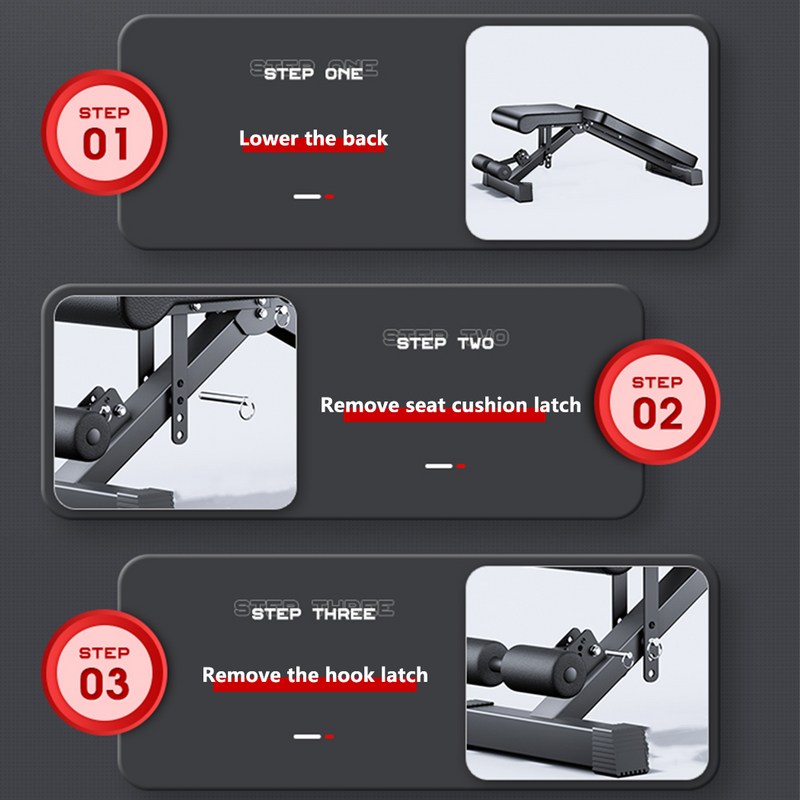 Load image into Gallery viewer, Adjustable Weight Abdominal Bench Sit-Up Back Support Fitness Flat Gym Exercise
