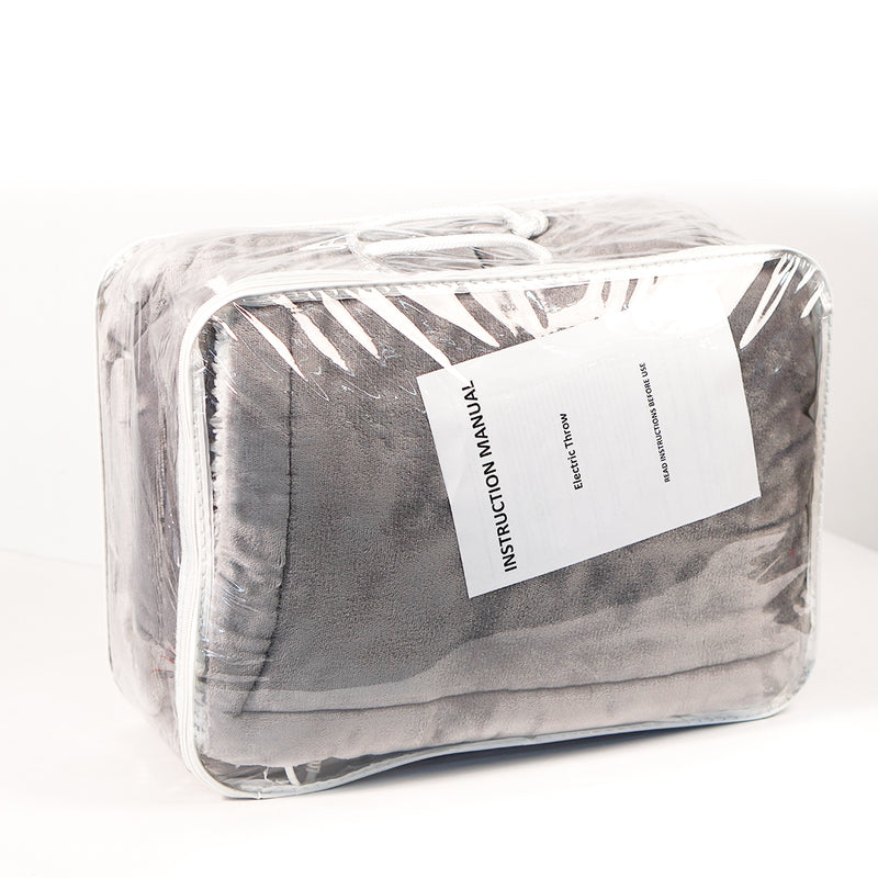Load image into Gallery viewer, PORIYA Electric Heated Throw Heated Blanket Warm Washable Flannel Heating Blanket
