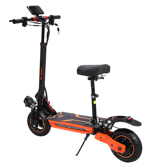PORIYA 3000W Portable Electric Scooter 80KM/H Off Road Scooter Foldable E Bike