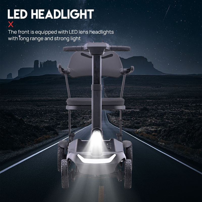 Load image into Gallery viewer, 16KG Electric Mobility Scooter Lithium Motorised Foldable w/ Storage Basket
