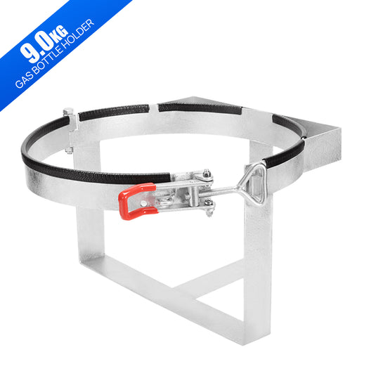 PORIYA 4.5KG/9KG Gas Bottle Holder Steel Galvanized Lockable Camper Trailer Caravan 4WD