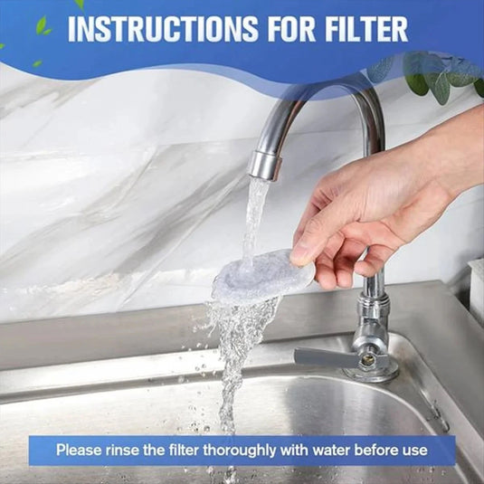 PORIYA 304 Stainless Steel Water Fountain Pet Dog Cat Drinking Dispenser Filter Feeder