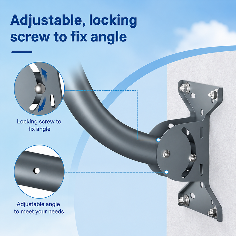 Load image into Gallery viewer, PORIYA Starlink Gen 3 Mounting Kit Outdoor 360° Adjustable Wall/Roof Iron Pole Mount
