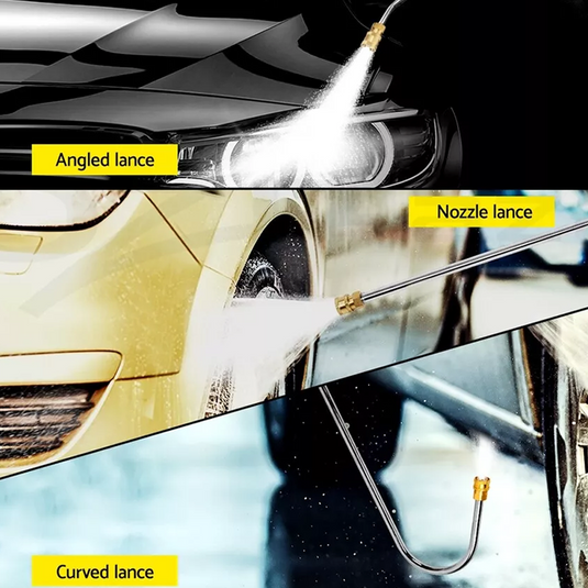 PORIYA 4800 Psi High Pressure Water Cleaner Electric Washer Gurney 10Hp Petrol 20M Hose