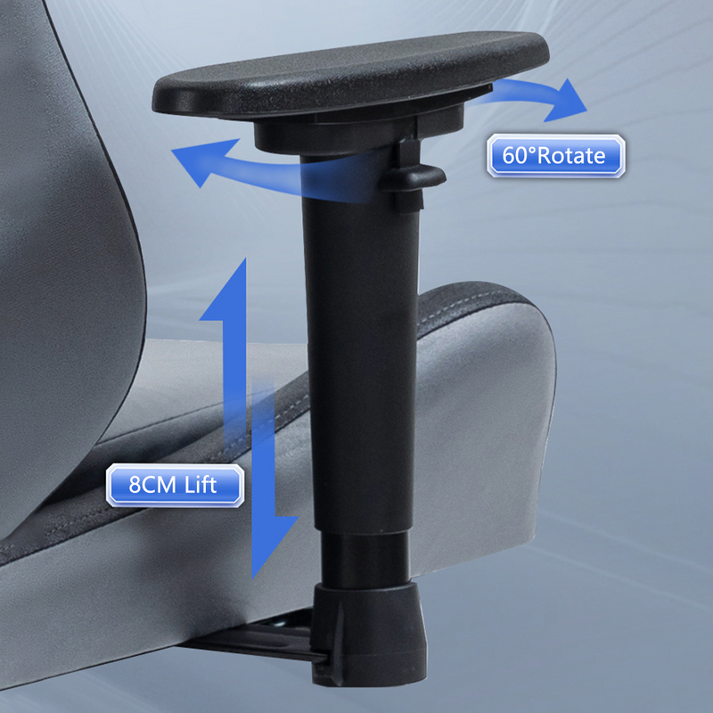 Load image into Gallery viewer, Technology Fabric Gaming Chair Racing Massage Leather Computer Seat Footrest
