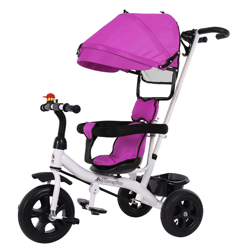 Load image into Gallery viewer, PORIYA 4 In 1 Tricycle Bike Trike Baby Prams Kids Stroller Toddler Ride-On Toy Gift
