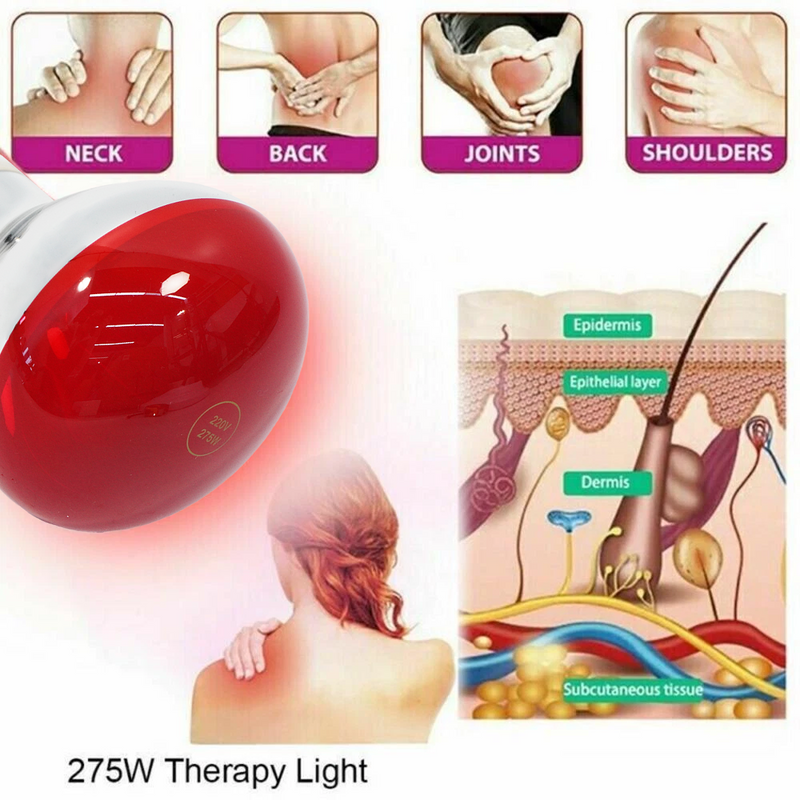 Load image into Gallery viewer, PORIYA 275W Infrared Heat Lamp Light Floor Stand Therapeutic Therapy Pain Relief E27
