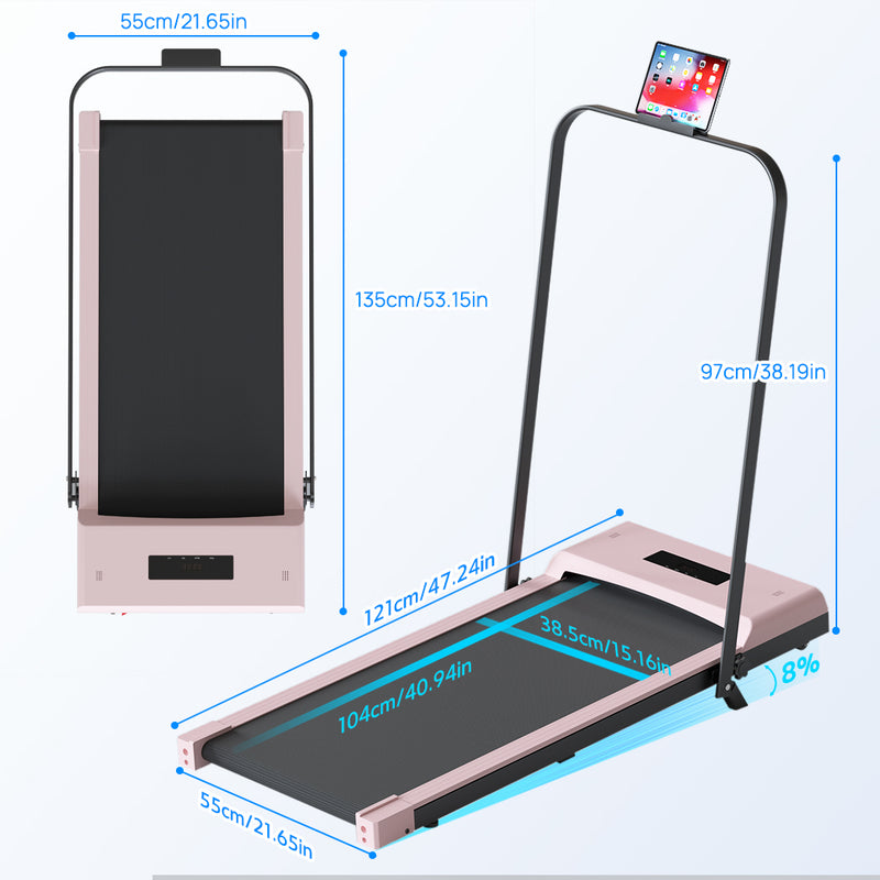 Load image into Gallery viewer, PORIYA Electric Quiet Under Desk Treadmill for Home Gym Fitness Remote Control
