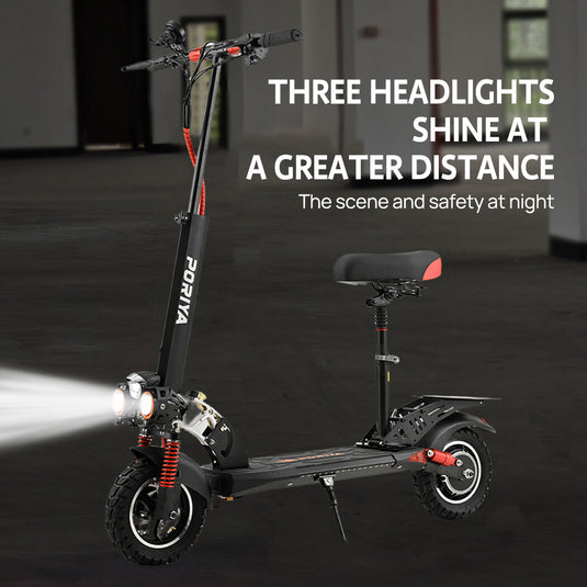 Electric Scooter Off Road 2000W 50km/h Foldable Portable Adult E-Bike W/Tail