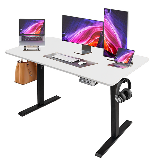 PORIYA Electric Standing Desk Gaming Desks Computer Table Home Office 3-Stage