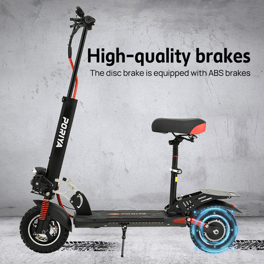 Electric Scooter Off Road 2000W 50km/h Foldable Portable Adult E-Bike W/Tail