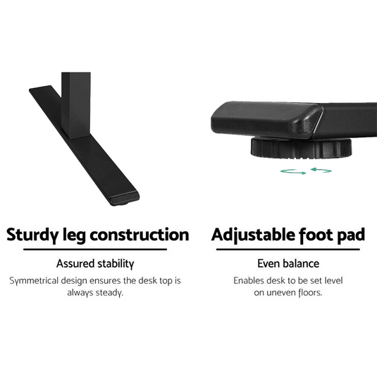 PORIYA Electric Standing Desk Gaming Desks Computer Table Home Office 3-Stage