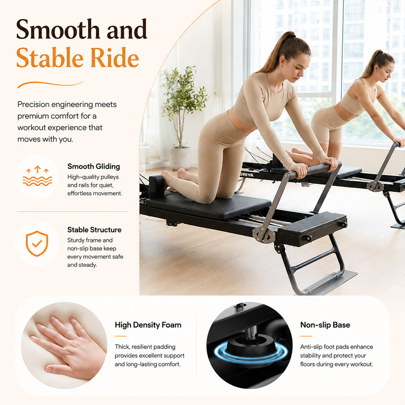 Load image into Gallery viewer, PORIYA Foldable Reformer Pilates Home Gym Use Foldable Design AU Stock
