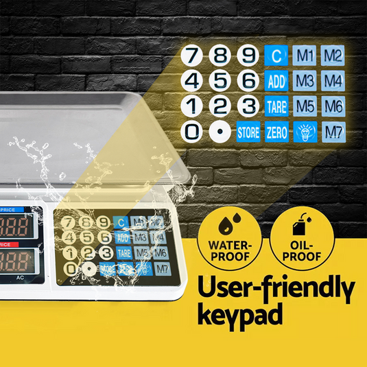 PORIYA Electronic Digital Scale Shop Platform Kitchen Scales Commercial 300 /150/ 40KG