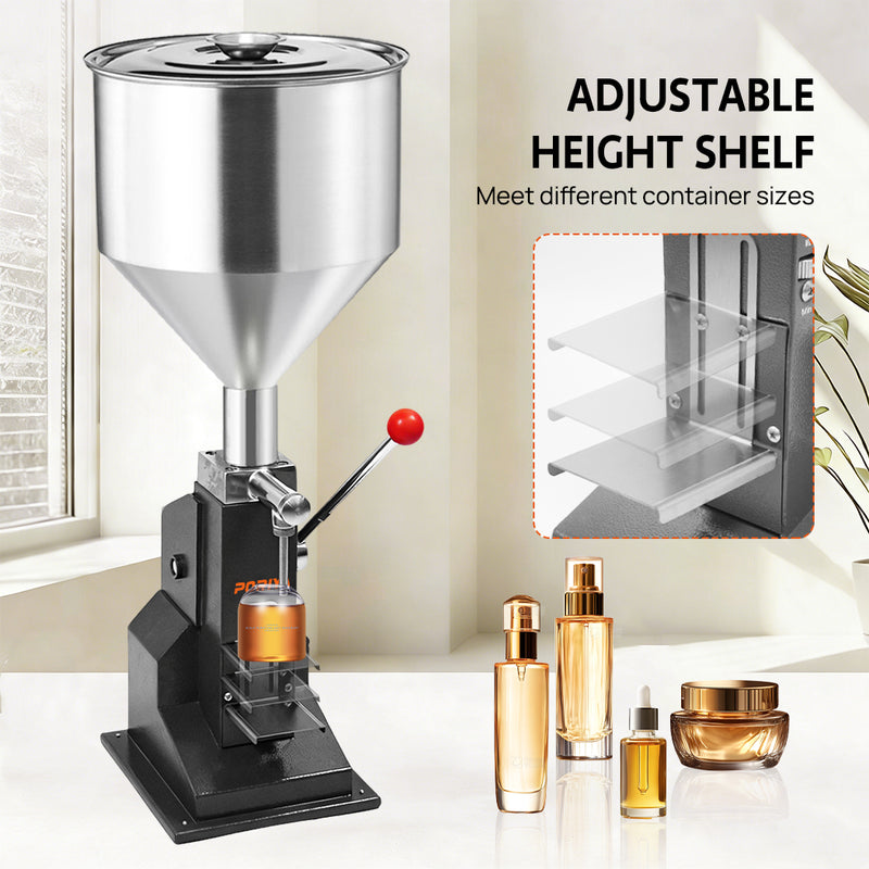 Load image into Gallery viewer, PORIYA Manual Liquid Filling Machine Paste Bottle Filler 5-100ml Adjustable
