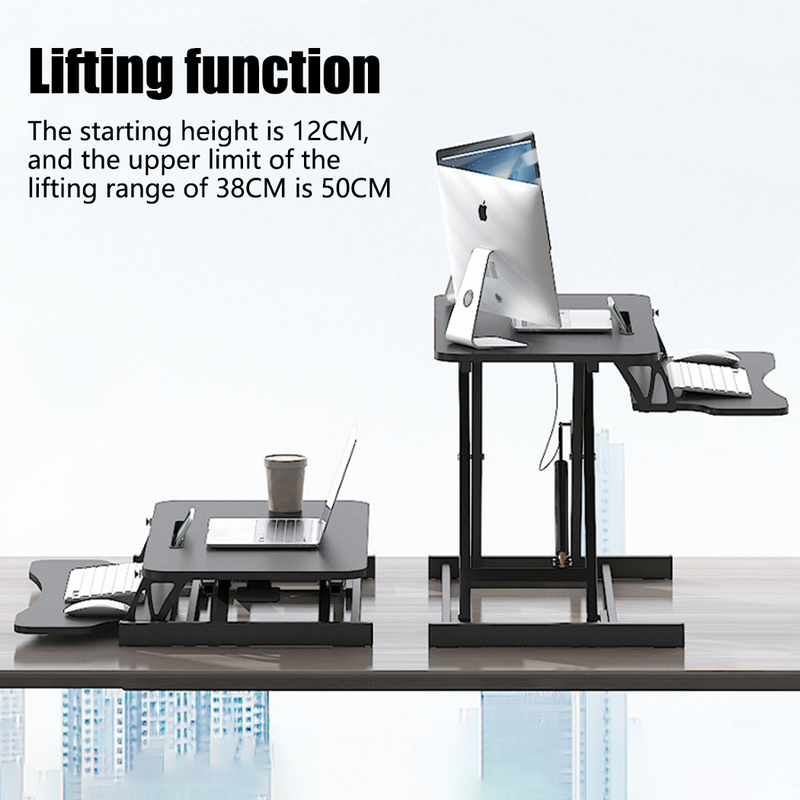 Load image into Gallery viewer, Standing Desk Laptop Riser Height Adjustable Stand Up Sit Stand Computer Shelf
