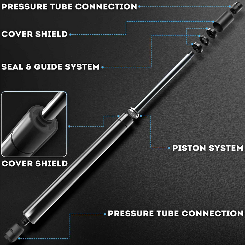 Load image into Gallery viewer, PORIYA 2x Tailgate Gas Struts for Toyota Corolla ZZE122 ZZE123 2001-2007 Hatchback
