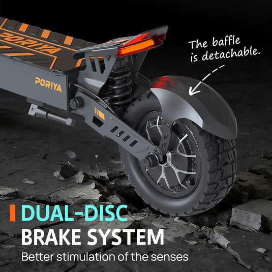 PORIYA 11" Electric Scooter 2000W 50KM 65KM/H Off-Road Adult E-Bike E-Scooter