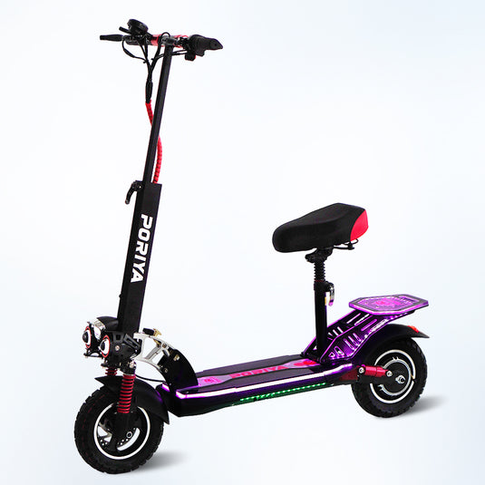 2000W Electric Scooter Off Road 50km/h Foldable Commuter Adult E-Bike RGB