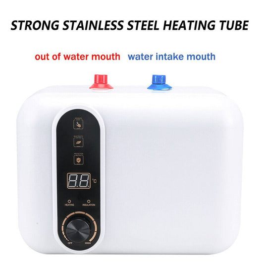 PORIYA 10L Electric Instant Tankless Hot Water System Heater Under Sink Shower Portable