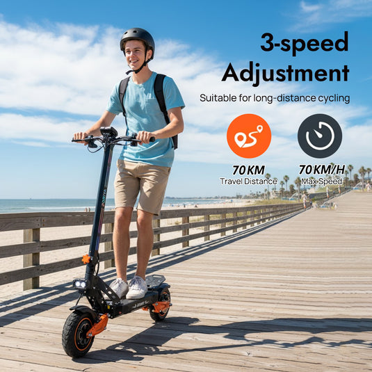 PORIYA Electric Scooter 4000W 70KM/H Dual-Drive Foldable Portable Adult Off Road E-Bike
