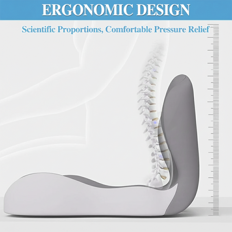 Load image into Gallery viewer, PORIYA Ergonomic Memory Foam Arch Support Office Chair Lumbar Cushion Back Support Seat
