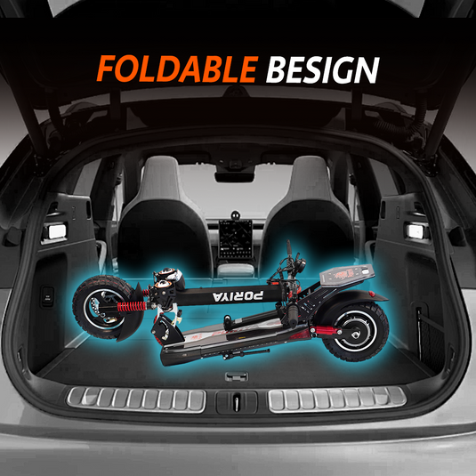 2000W Electric Scooter Off Road 50km/h Foldable Commuter Adult E-Bike RGB