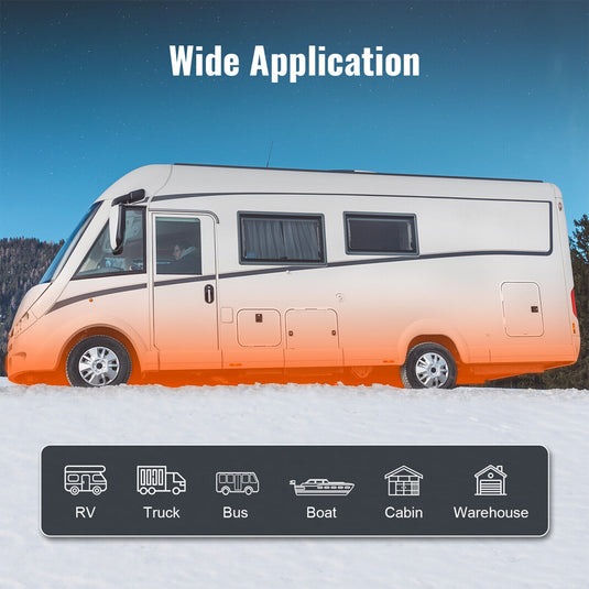 PORIYA Diesel Air Heater 12V 8KW Bluetooth App LCD Display for Bus RV Indoors