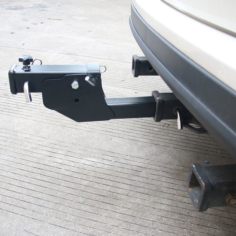 Load image into Gallery viewer, PORIYA Trailer Hitch Folding 2" Trailer Hitch 500LB Capacity Shank Mount Cargo Adapter
