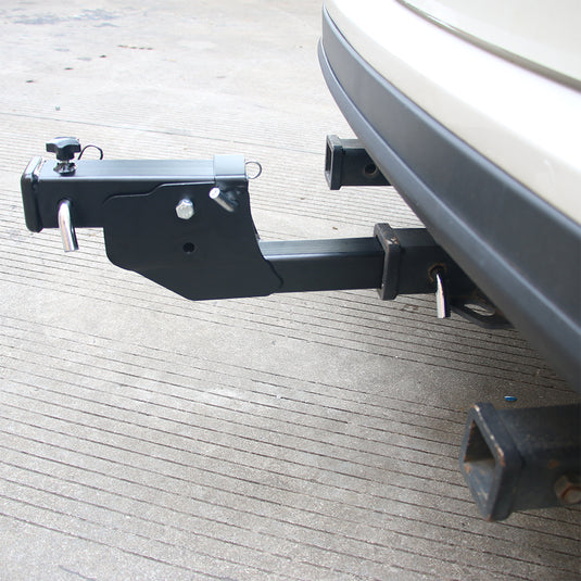 PORIYA Trailer Hitch Folding 2" Trailer Hitch 500LB Capacity Shank Mount Cargo Adapter