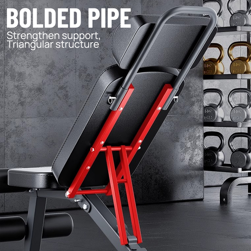 Load image into Gallery viewer, PORIYA 9In1 Foldable Adjustable Weight Bench Fitness Bench Adjustable Bench Gym
