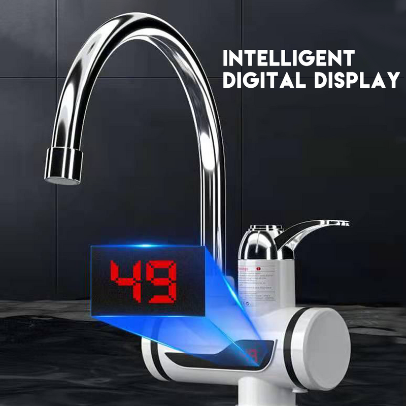 Load image into Gallery viewer, PORIYA 360° Electric Instant Hot Water Tap w/ Led Display Cold Hot Water Heater Faucet
