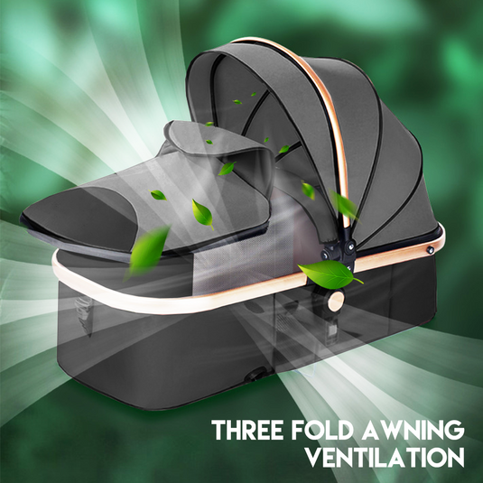 PORIYA Baby Stroller Foldable Pram Bassinet Carriage Infant Travel Pushchair Strollers