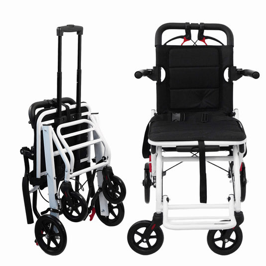 PORIYA Portable Ultra-Light 6.8KG Folding Transport Wheelchair Mobility Aid Wheelchair