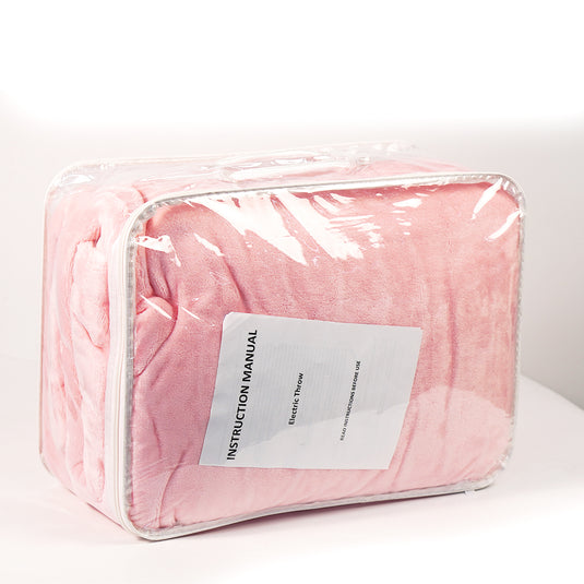 PORIYA Electric Heated Throw Heated Blanket Warm Washable Flannel Heating Blanket