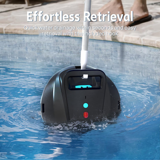 PORIYA Pool Cleaner Cordless Robot Vacuum Automatic Cleaning Scuba Self-Parking