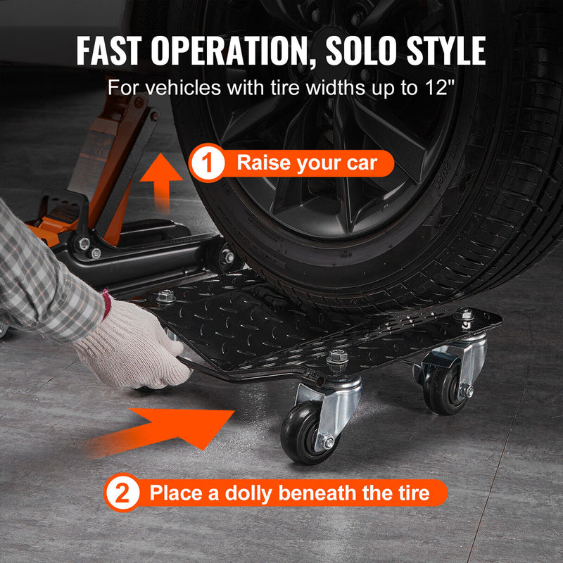 Load image into Gallery viewer, PORIYA Car Dolly Wheel Tire Moving 3ton (6600lbs) Heavy Duty Skate Auto Repair Jack
