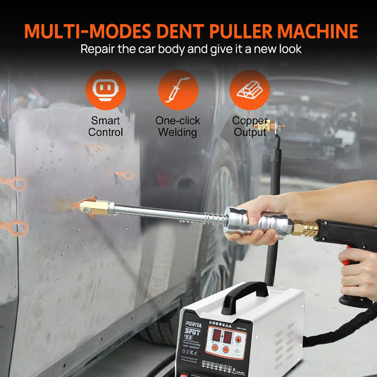 PORIYA Spot Welder Dent Puller 3KW Stud Welder Dent Repair Kit w/ Welding Gun