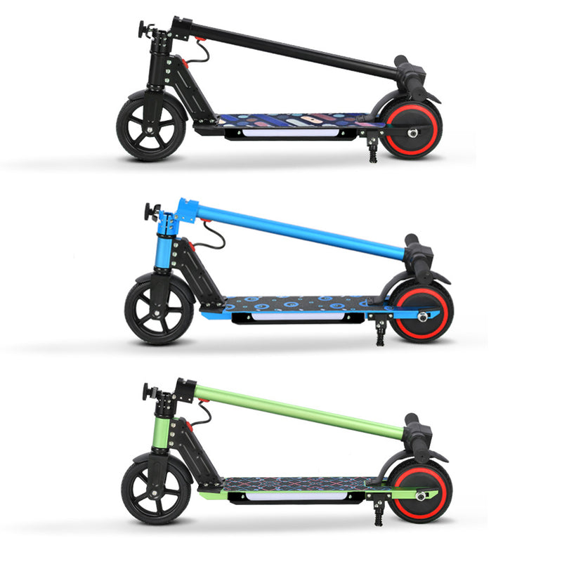 Load image into Gallery viewer, Electric Scooter 130W 16KM/H 8KM Range LED Light Folding Portable Ride Kids Teen
