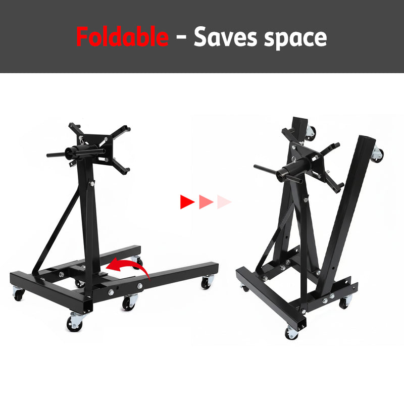 Load image into Gallery viewer, PORIYA  450kg Engine Stand Cars Auto Motor Crane Industrial Workshop Move Hoist
